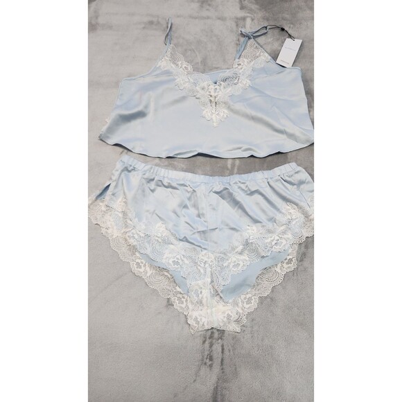 Bluebella XL Icewater Blue Isabella Luxury Satin Cami & Short Set NWT - Picture 2 of 9